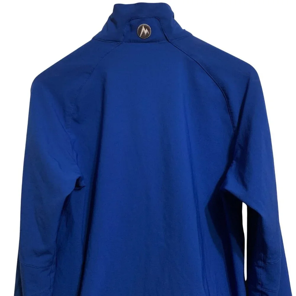 Marmot Women's Blue 1/4 Zip Pullover Jacket, Chest Pocket, Long Sleeves, Size SP